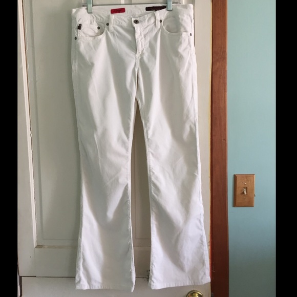 AG White Bootcut Cords | Size 32R