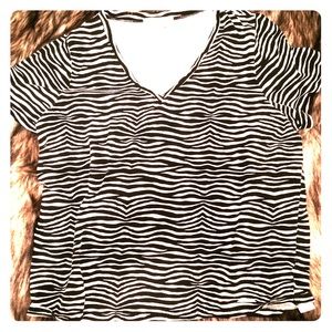 Michael Kors Zebra Print Top
