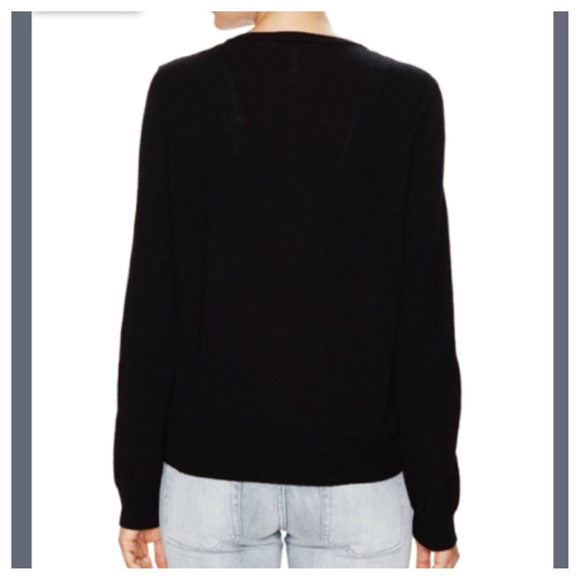 ❌SOLD❌Sandro Graphite Quilted Leather Cardigan - Picture 3 of 4