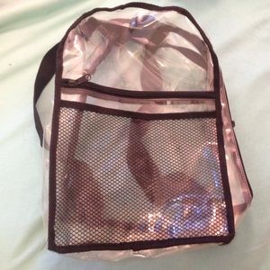 Clear 90's backpack