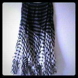 Dana Buchman full length Silk skirt 100 0/0