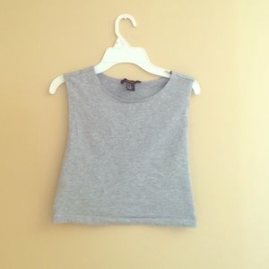 Gray Forever 21 crop top