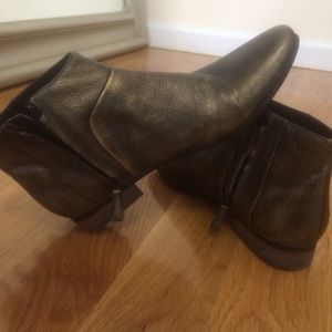 NWOT Cole Haan Booties in a worn bronze color.