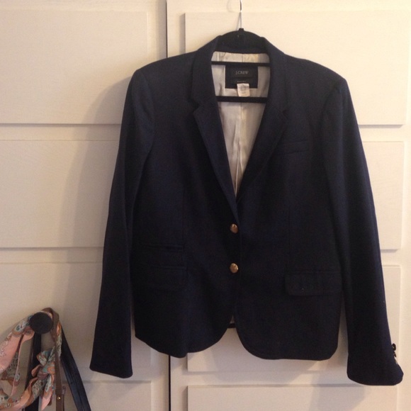 J. Crew Navy Schoolboy Blazer