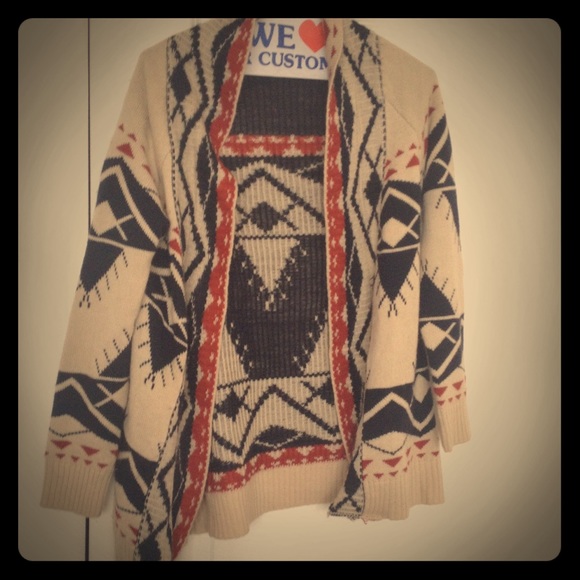 Tribal Sweater Jacket