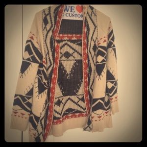 Tribal Sweater Jacket