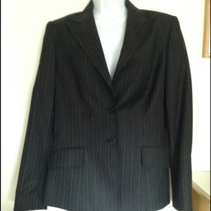 Anne Klein black pinstripe blazer