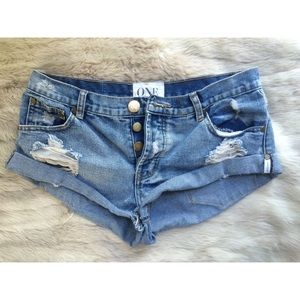 One teaspoon denim shorts
