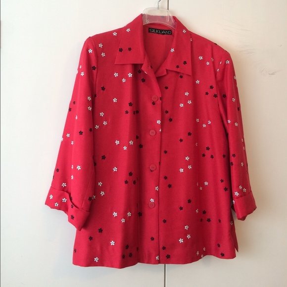 Jacket- 100% Silk - Picture 1 of 4