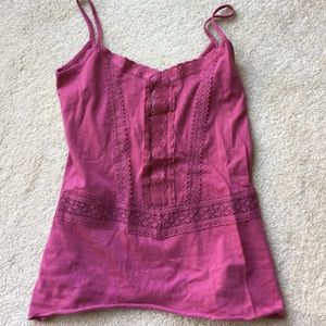 Pretty pink spaghetti strap top