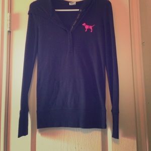 Long sleeve PINK shirt.
