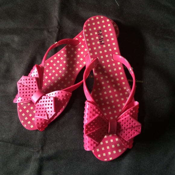 Melissa brand perforated bow sandals