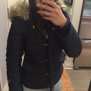 Juicy Couture Fur Hooded Puffer Jacket