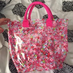 New Clear floral bag