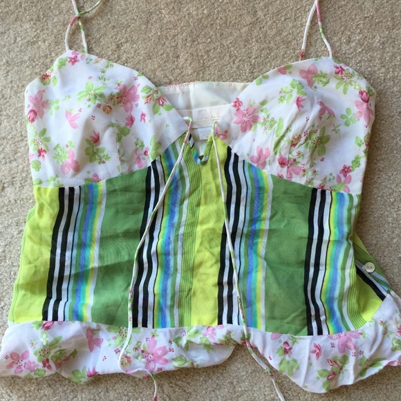 Nicole Miller sheer baby doll top