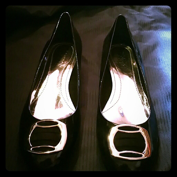 patented leather flats