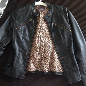 Black pleather jacket