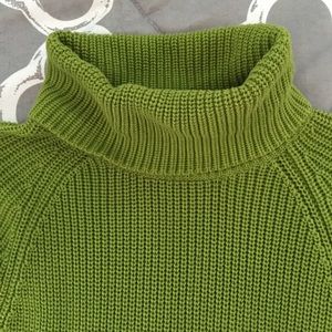 Lands End *NWOT Long Green Sweater | M/L
