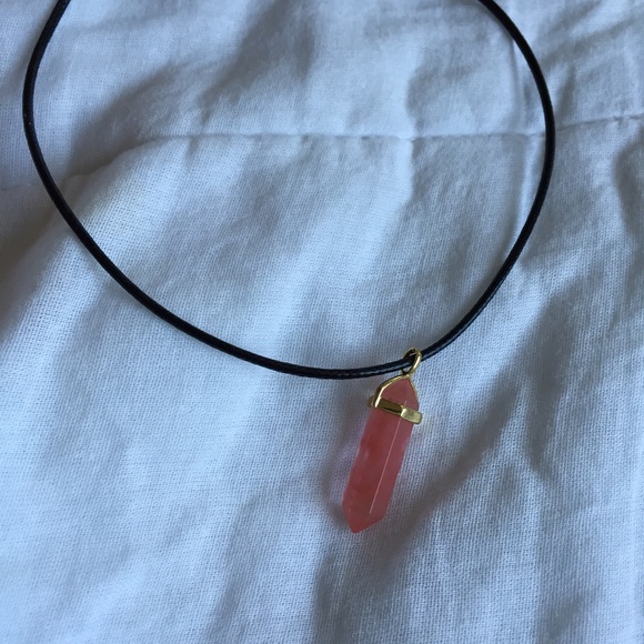 Rose gold Crystal choker