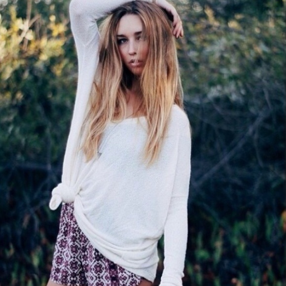 Cream brandy melville sweater
