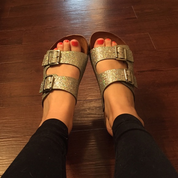 RESERVED!!!!Glitter Birkenstock style sandals 9 from ! suggested user's