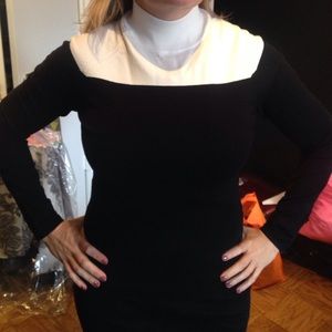 Black and white sweater