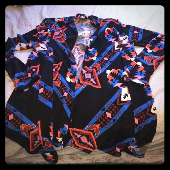 Tribal Print Cardigan