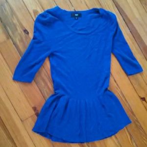 Mossimo (M) short-sleeved sweater w/peplum hem