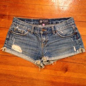 VS Pink Jean shorts