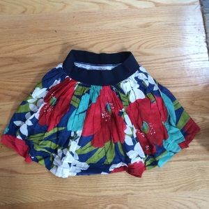 hollister floral print skirt