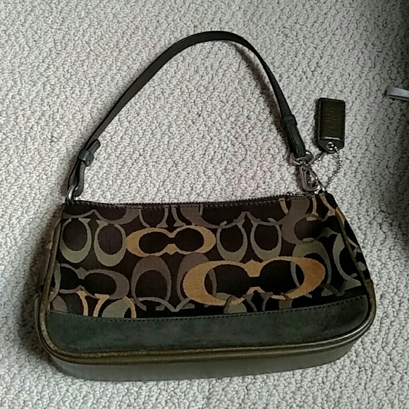 Vintage camo Coach mini bag