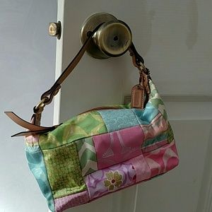 Vintage pastel Coach mini bag