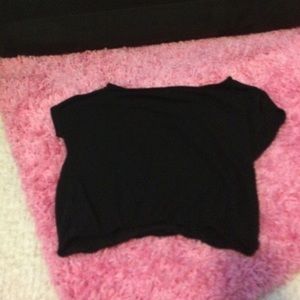 Black crop top