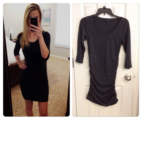 Express gray stretch dress