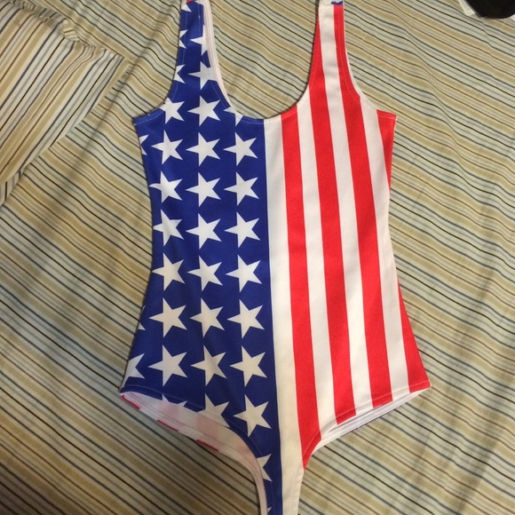 American Flag Body Suit