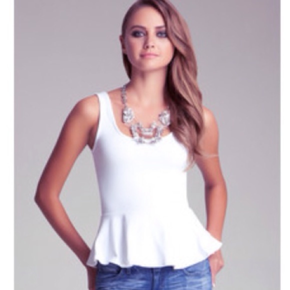 Peplum tank top.