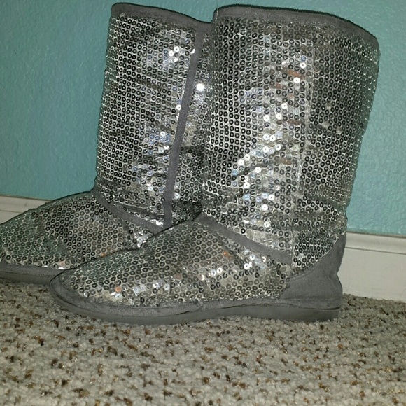 Sequined Boots