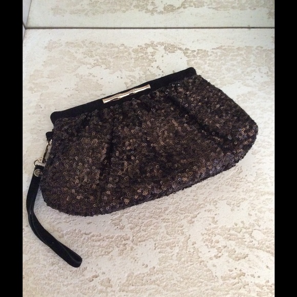 NWT Elaine Turner "Ramsey" Clutch in Bronze w/Sequins