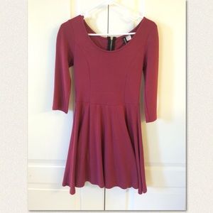 Red Fit and Flare Dress