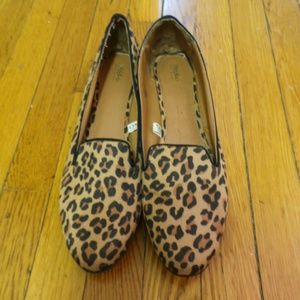 Leopard ballet flats size 10