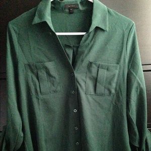 Green Button up Shirt