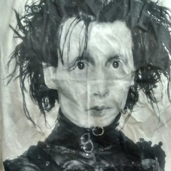 Edward scissor hands cut up t shirt