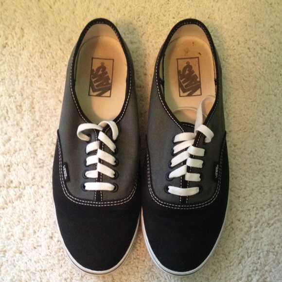 Black and Grey Vans