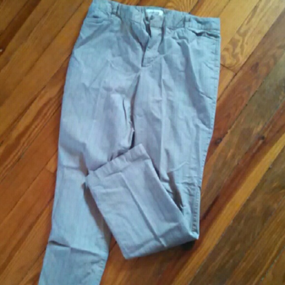 Pinstriped khakis - size 16 - stretch
