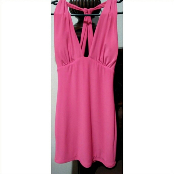 Pink sexy club dress