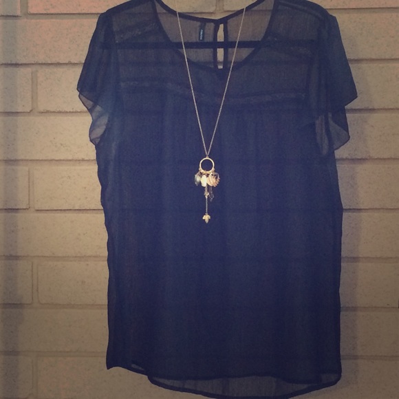 Maurices Tops - Black sheer blouse