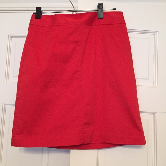 Trina Turk for Banana Republic bright red skirt.