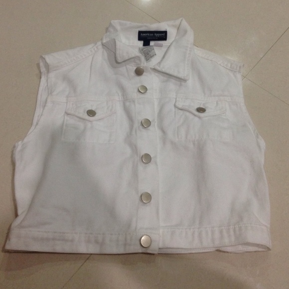 AA crop denim vest