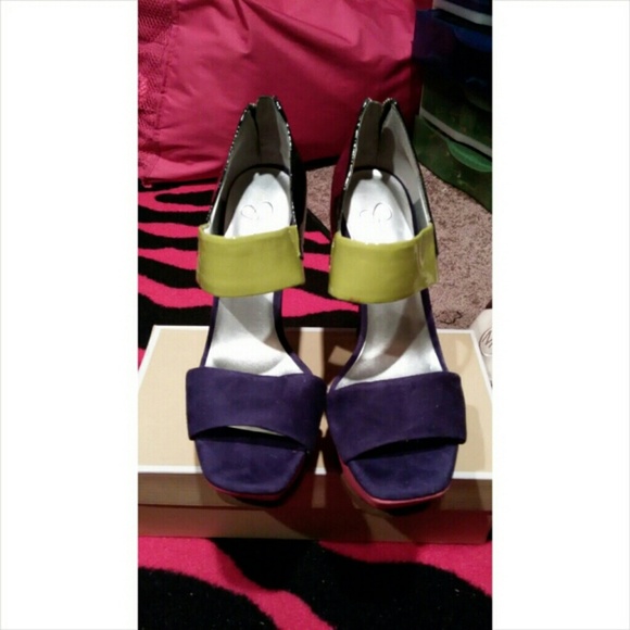 Multi colored heels