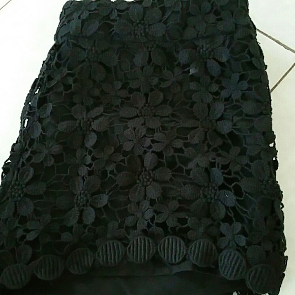 Black Crochet Lace Shorts